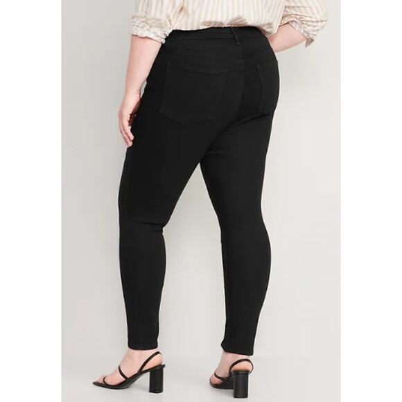 Old Navy High-Waisted Wow Super-Skinny Black Jeans for Women - 10 - NWT&OB - Picture 5 of 8